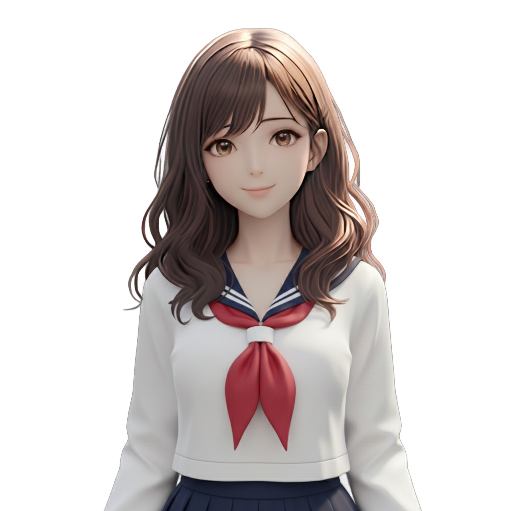 【無料/フリー素材】旧・女子高生立ち絵素材（試供品）【新Verあり】