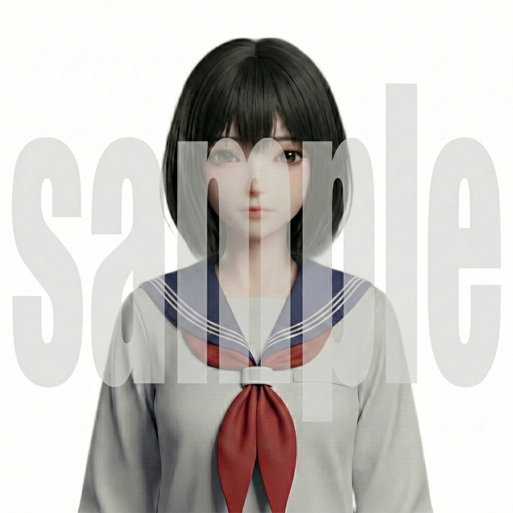 【3Dセミリアル】女性教師&図書委員『真凜&千砂』セット【SDキャラ同梱/NPC/眼鏡】