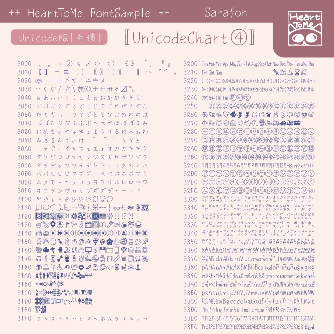 さなフォン(手書き和文フォント) 無償/有償