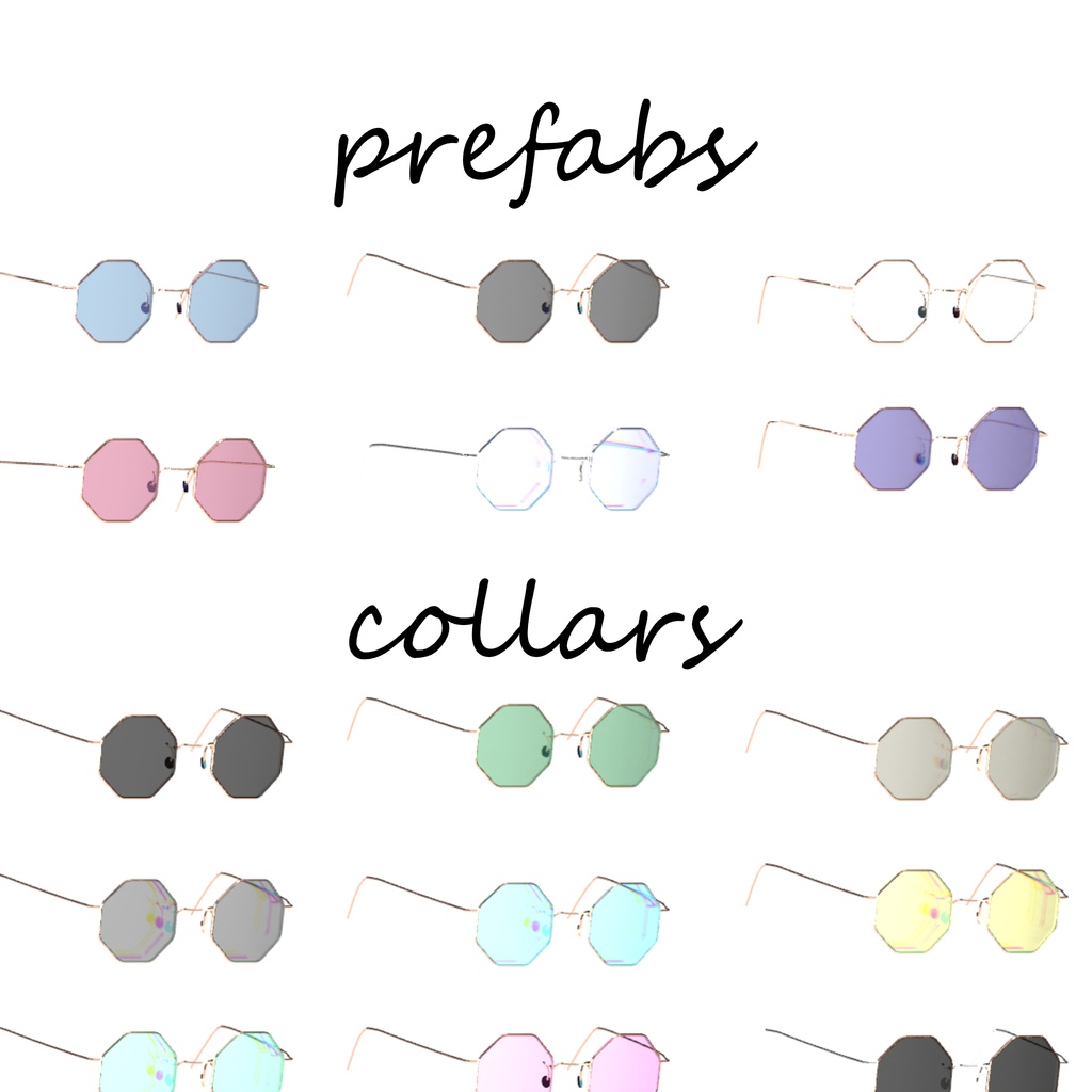 シェイプキー追加! ハッカッケイメガネ