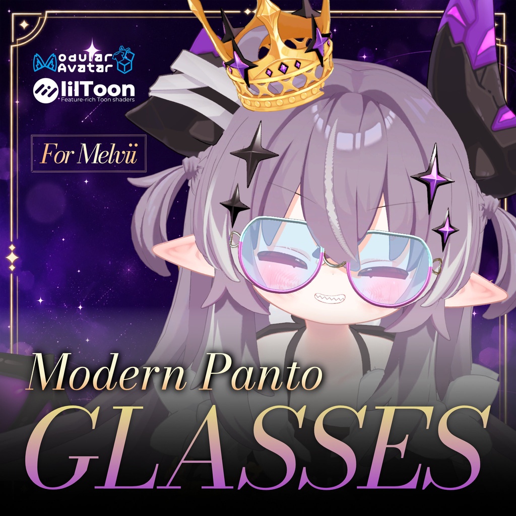 24h無料わびただ ModernPantoメガネ メルヴィ、泣夜、ルミナ、輝夜対応