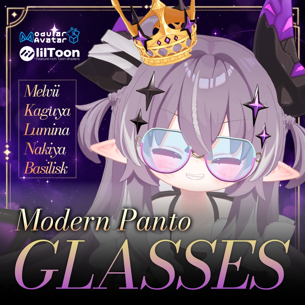 RPキャンペーン中　ModernPantoメガネ　5アバター対応