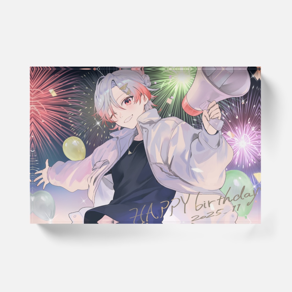 乙坂るい アクリルブロック 【2025年誕生日記念グッズ】