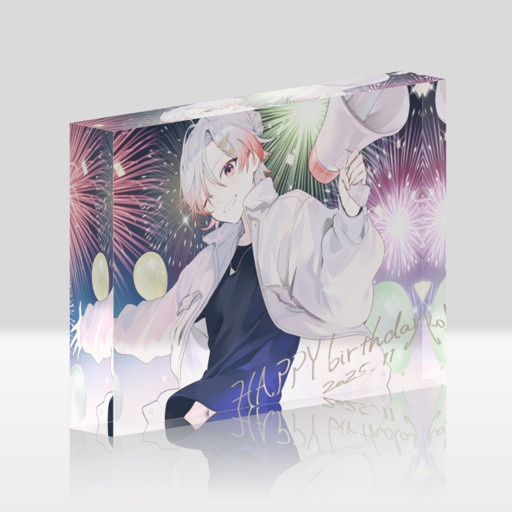 乙坂るい アクリルブロック 【2025年誕生日記念グッズ】