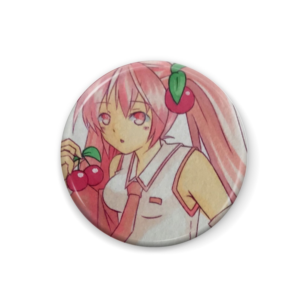 桜ミク缶バッチ