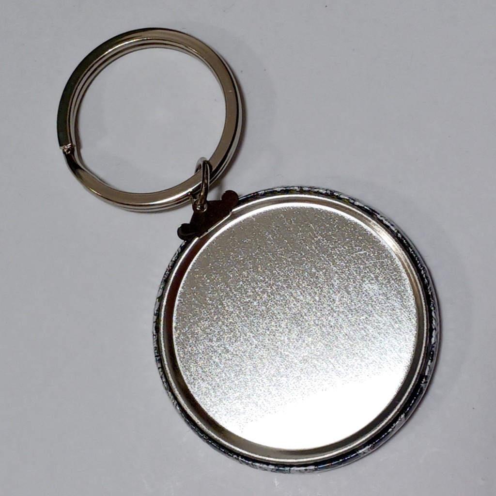 モノクロ缶キーホルダー44×44mm