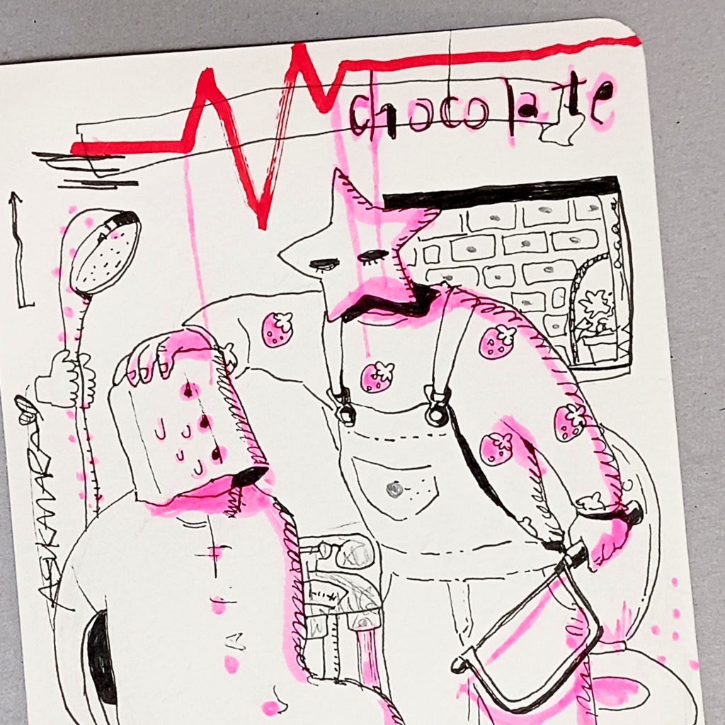 ドローイング原画(ポストカードサイズ)