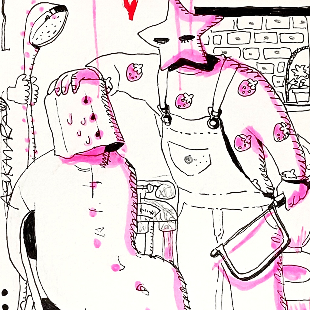 ドローイング原画(ポストカードサイズ)