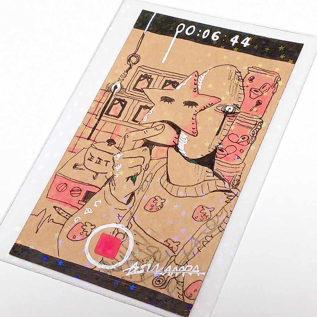 ドローイング原画(名刺サイズ)