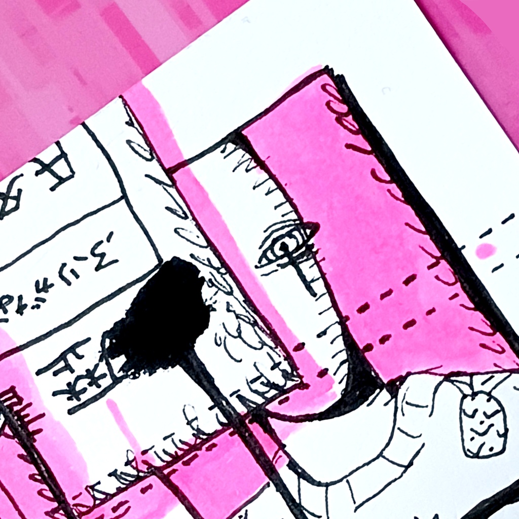 ドローイング原画(名刺サイズ)