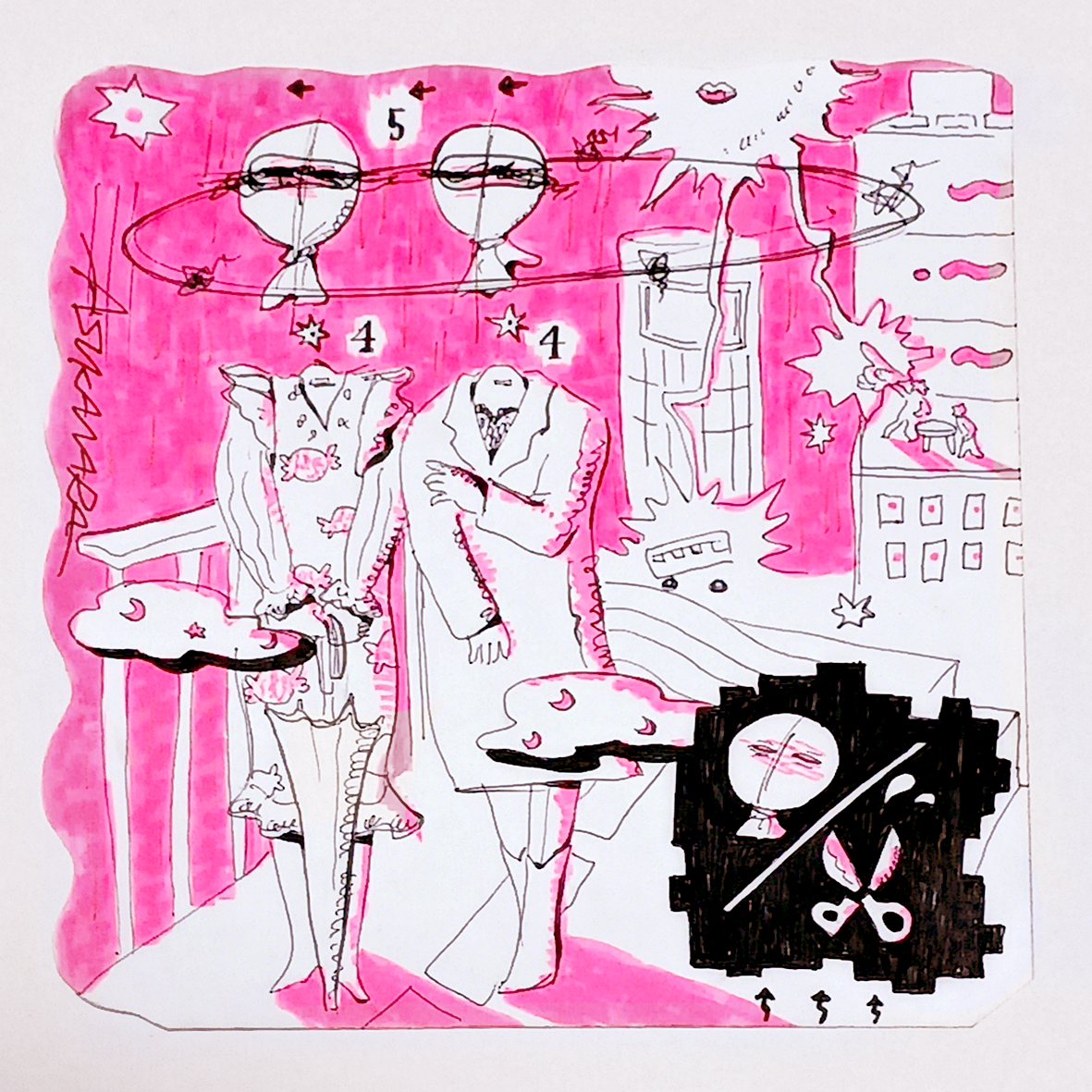 ドローイング原画(125×135mm)