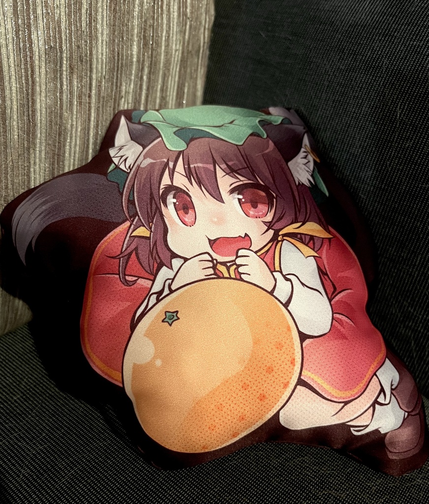両面橙ちゃんクッション