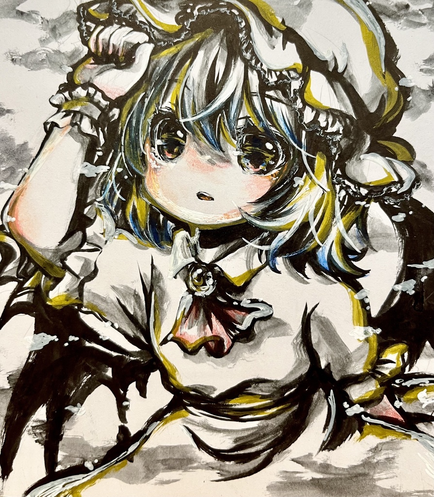手描き色紙(小)レミリア