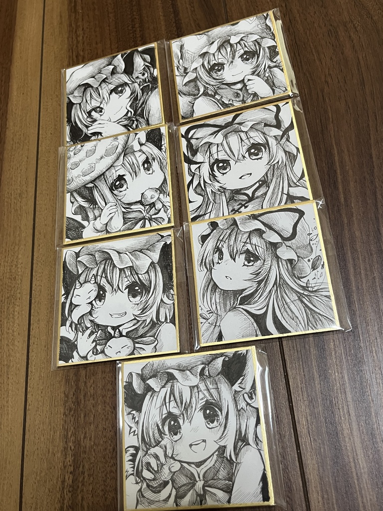 豆サイズ色紙(八雲家)