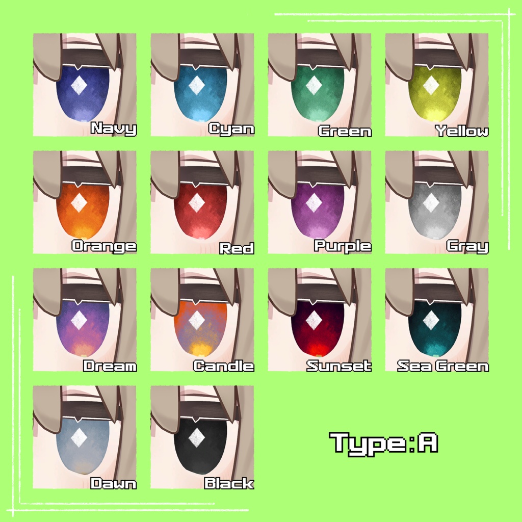 【キプフェル Kipfel 対応】『よぞら』(Eye texture)