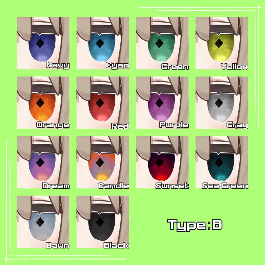 【キプフェル Kipfel 対応】『よぞら』(Eye texture)