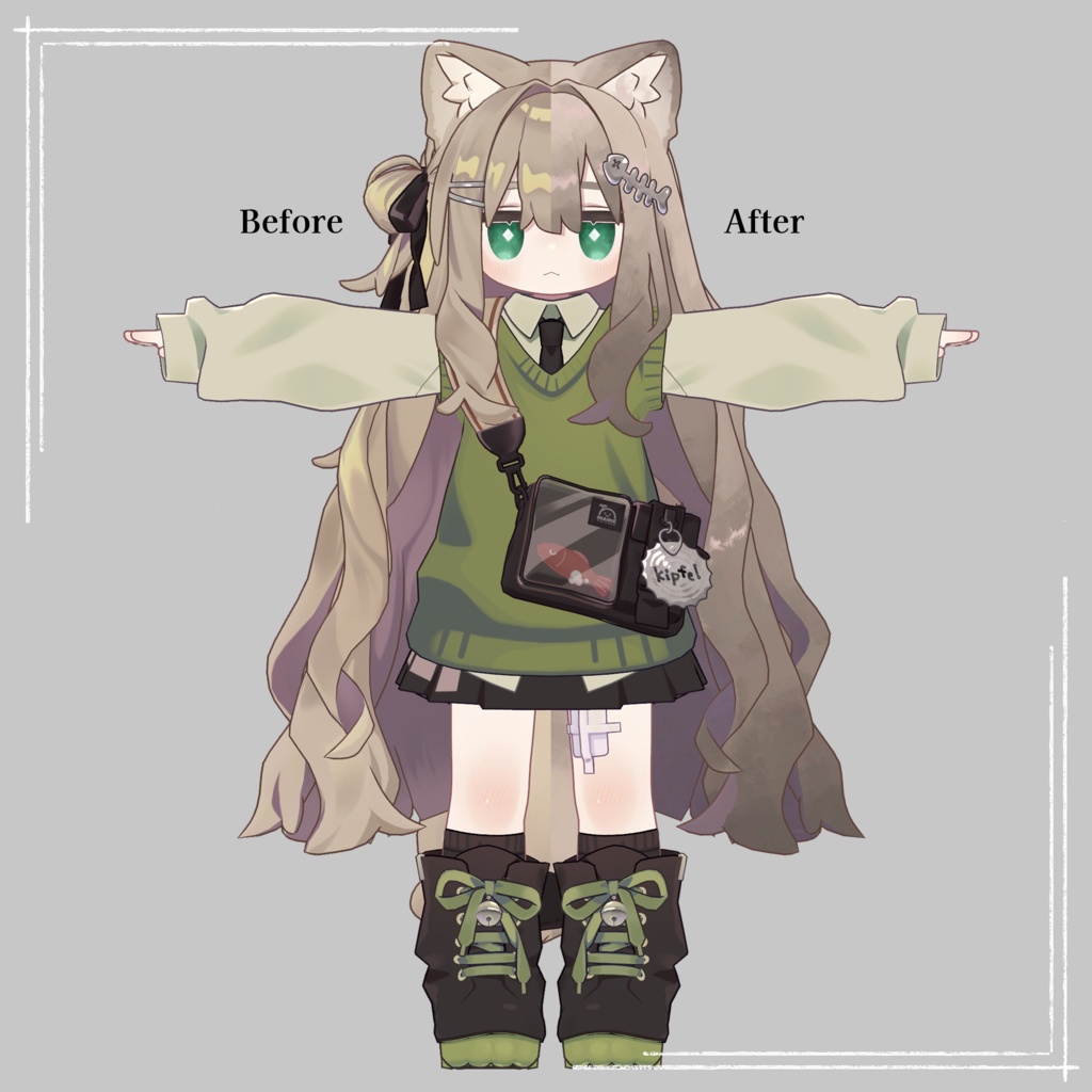 【キプフェル Kipfel 専用】ざらごわヘアテクスチャ(Hair texture)