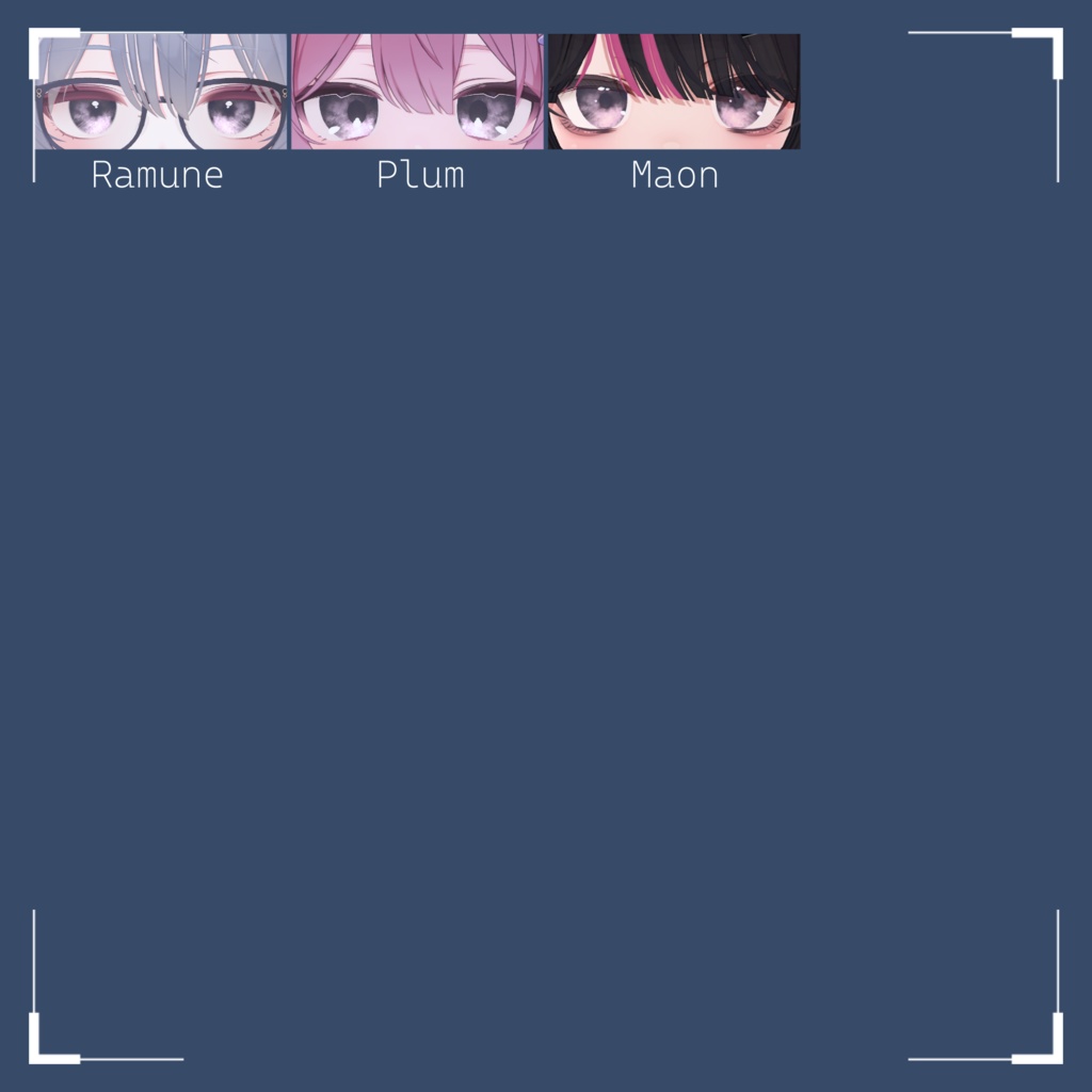 【75アバター対応】『くゆる』(Eye texture)