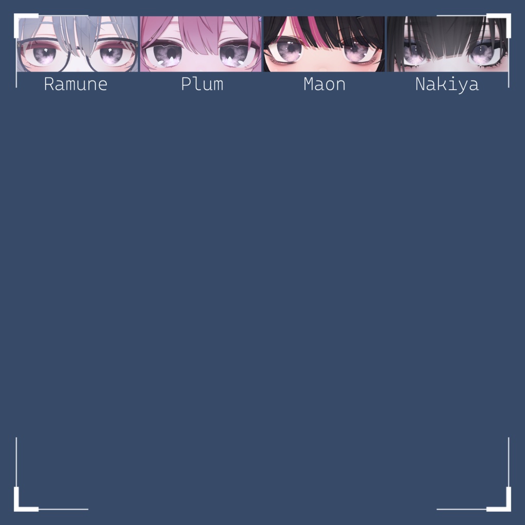 【76アバター対応】『くゆる』(Eye texture)