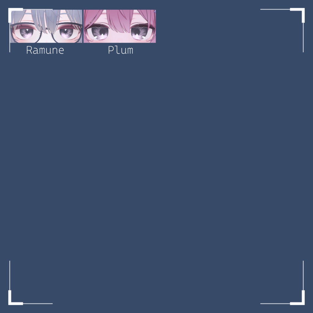 【74アバター対応】『くゆる』(Eye texture)