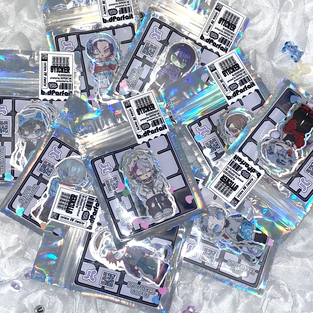 【にじそ11】ダイカットステッカーセット