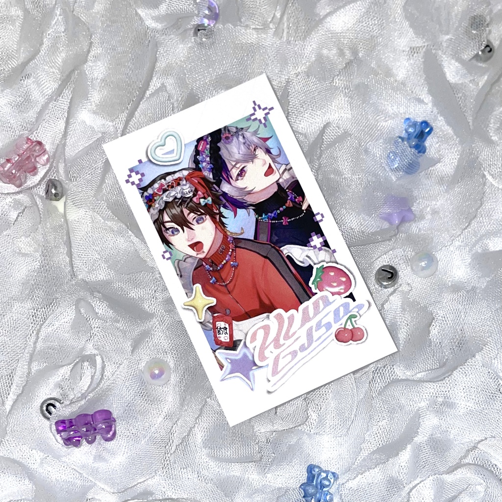 【購入時封入】ふわぐさチェキ風カード（裏面名刺）