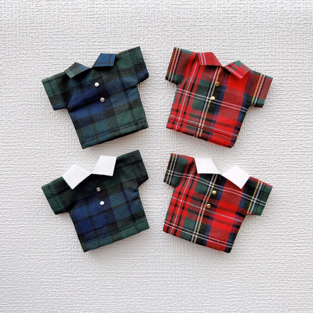 チェック柄シャツ*半袖