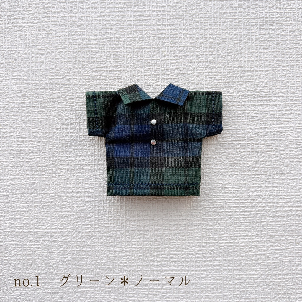 チェック柄シャツ*半袖