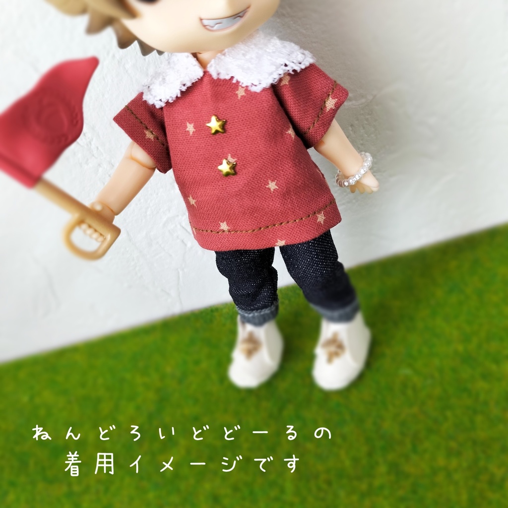 お星さまなシャツ*レース襟