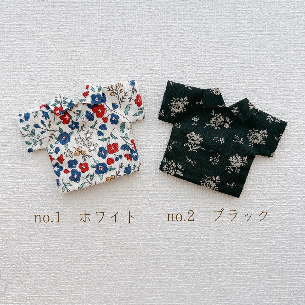 お花柄オーバーサイズシャツ