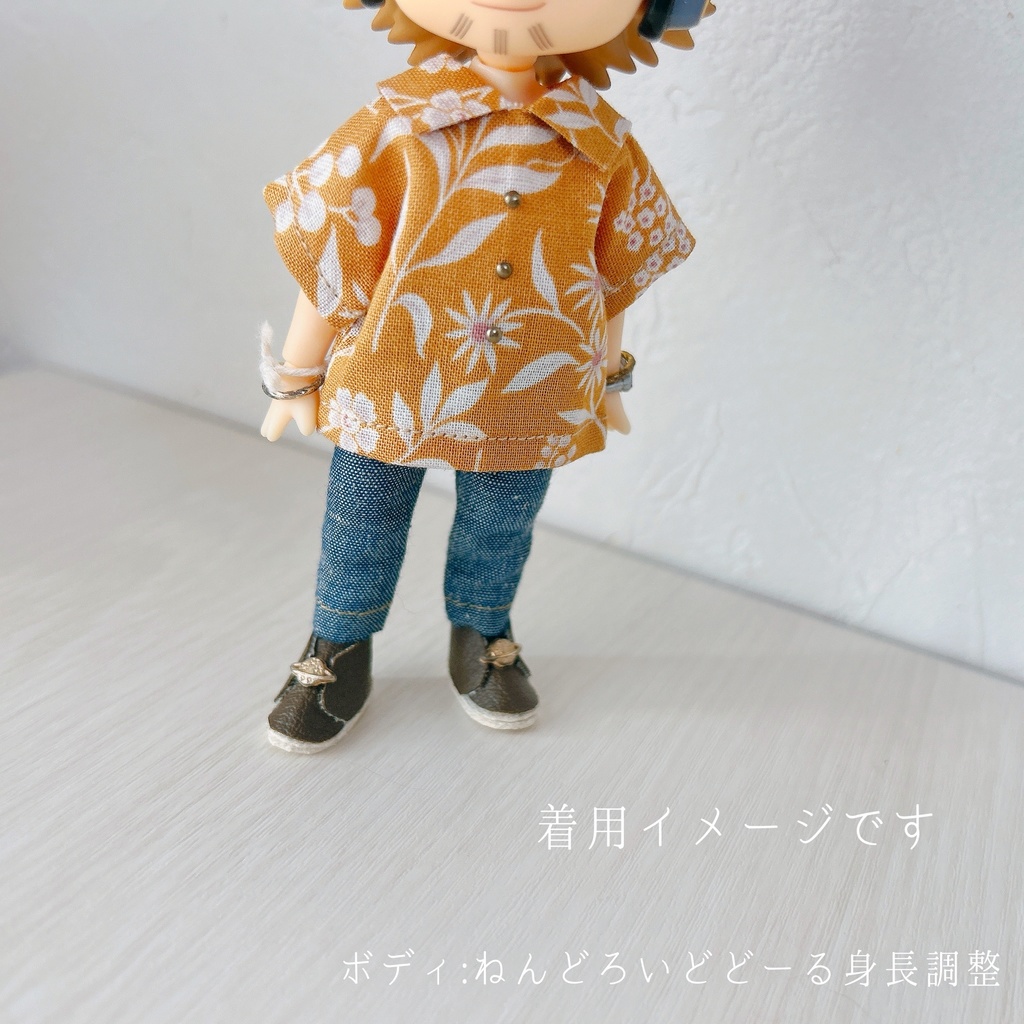 さわやかなお花柄オーバーサイズシャツ