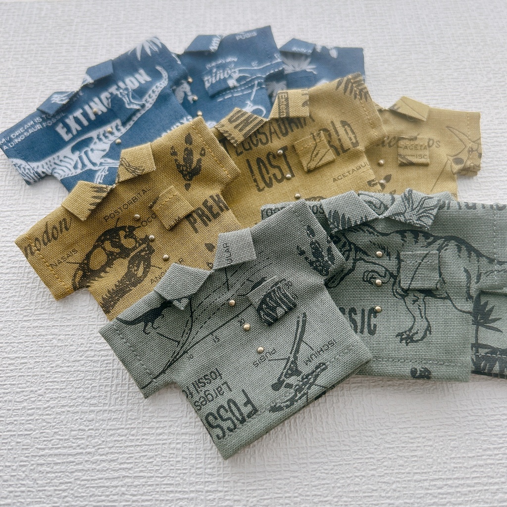 ダイナソー柄オーバーサイズシャツ