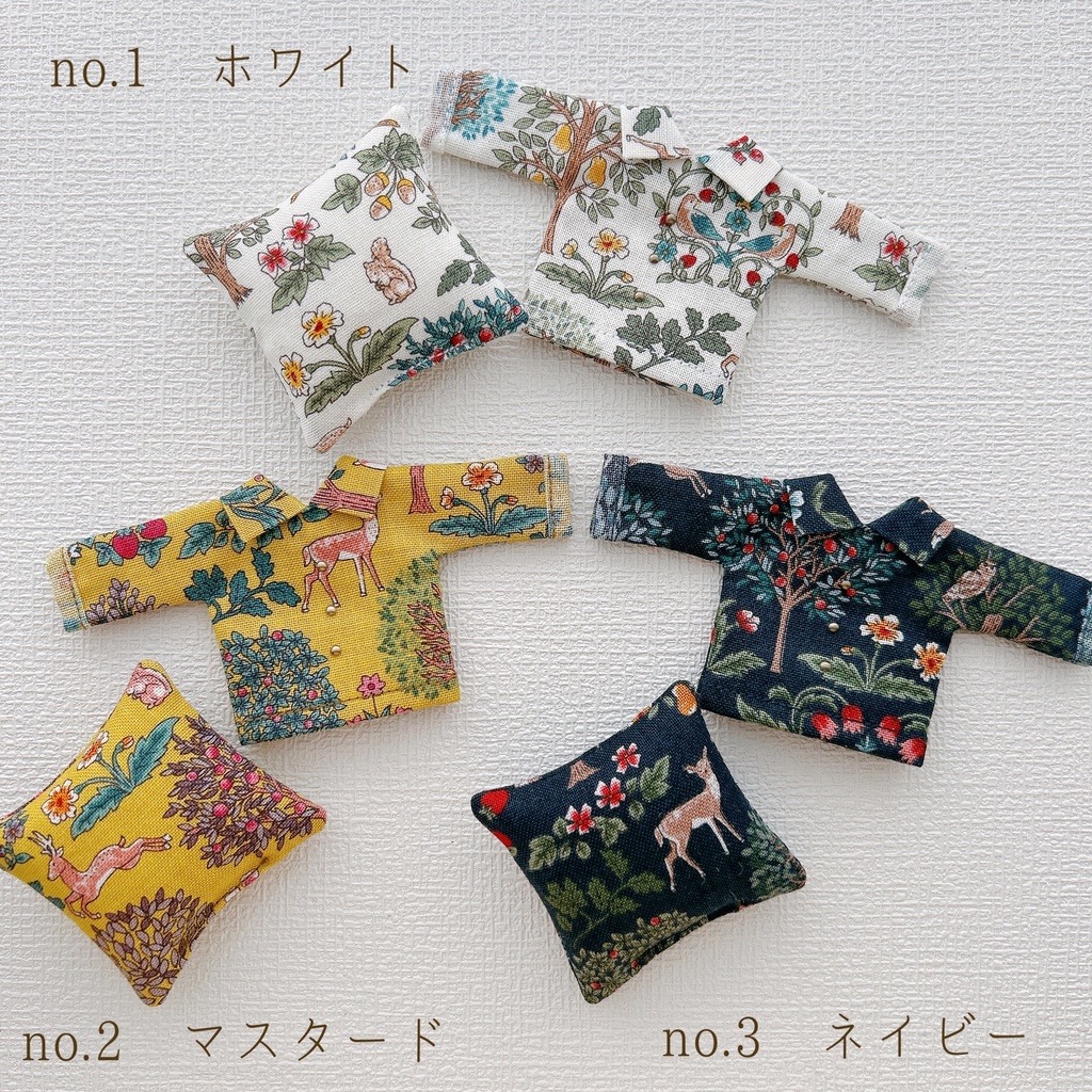 ◎フォレスト柄長袖シャツ*ミニクッション付き