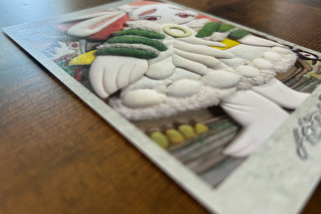 《㊇人形》うさこの赤い視線(ポストカード)