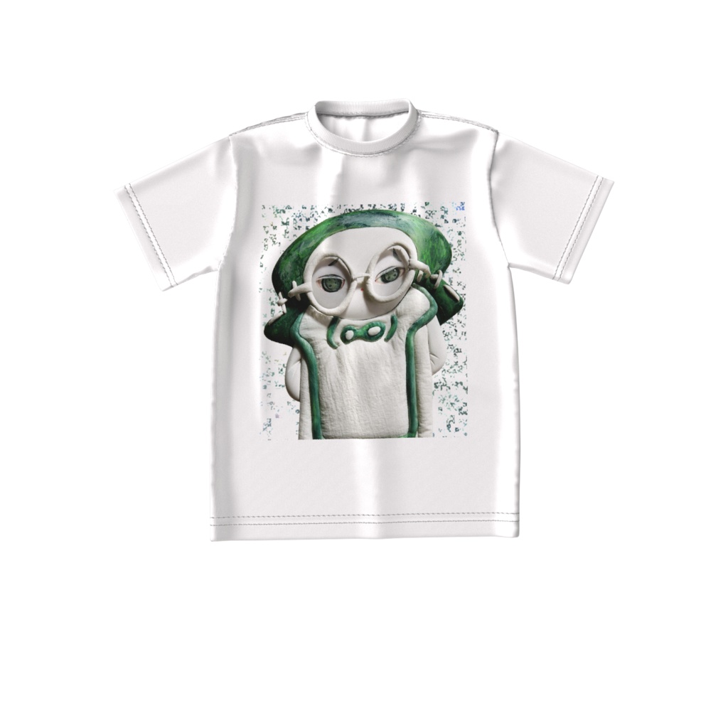 天くん　ビックシルエットTシャツ（白）