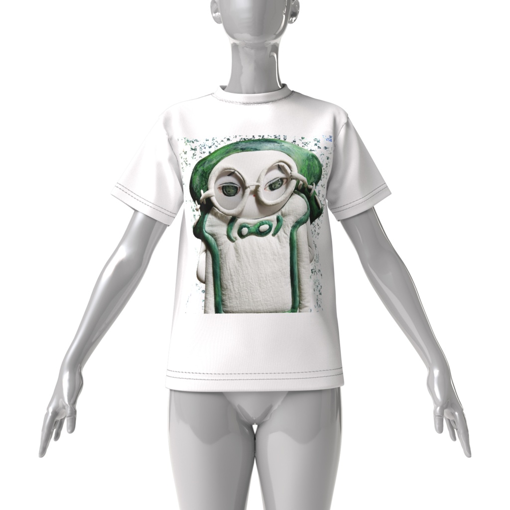 天くん ビックシルエットTシャツ(白)