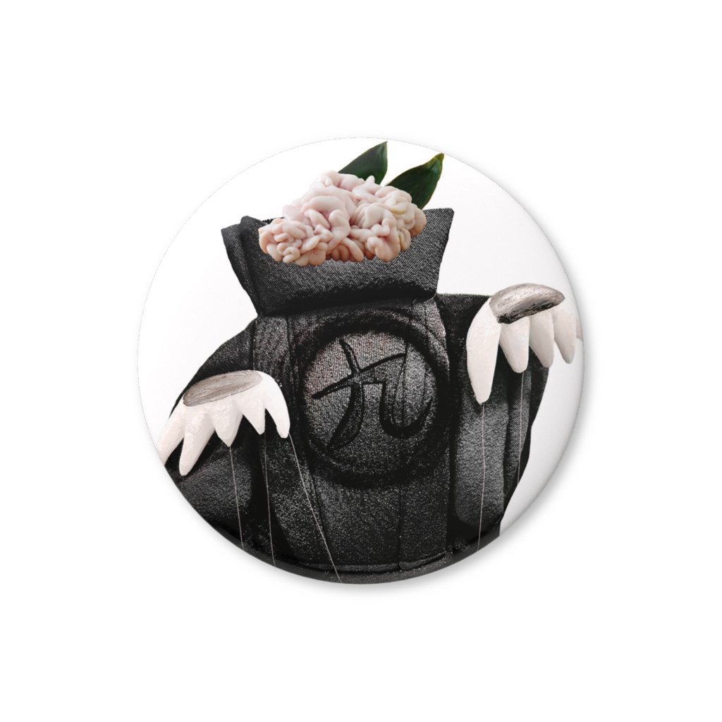 お出まし缶バッジ（白子）