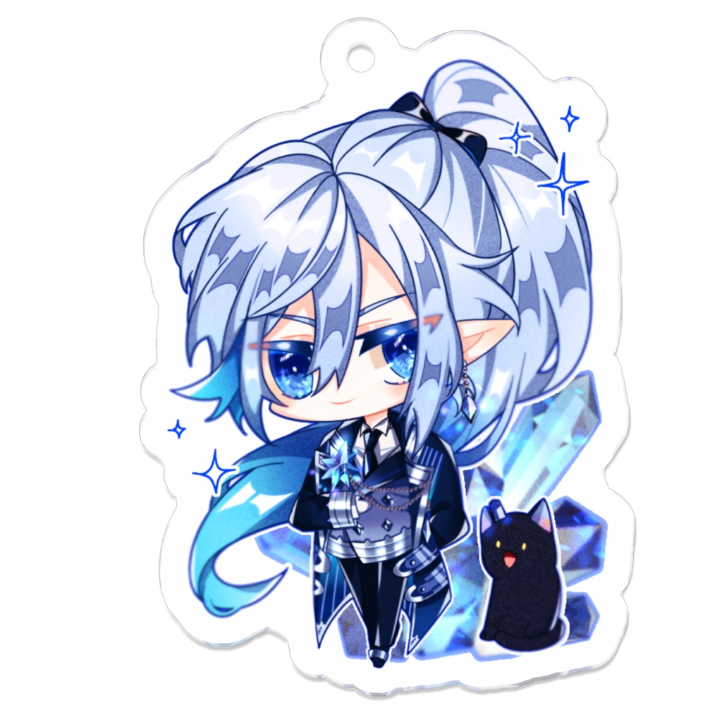 水晶ネムのキーホルダー