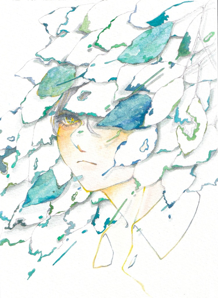 【青葉】 16.7×12.2cm