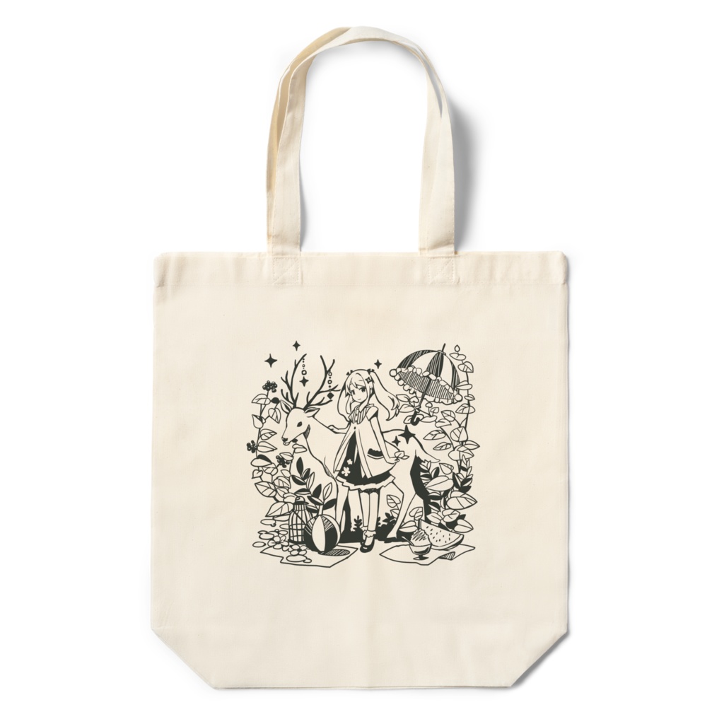 夏鹿エコバッグ