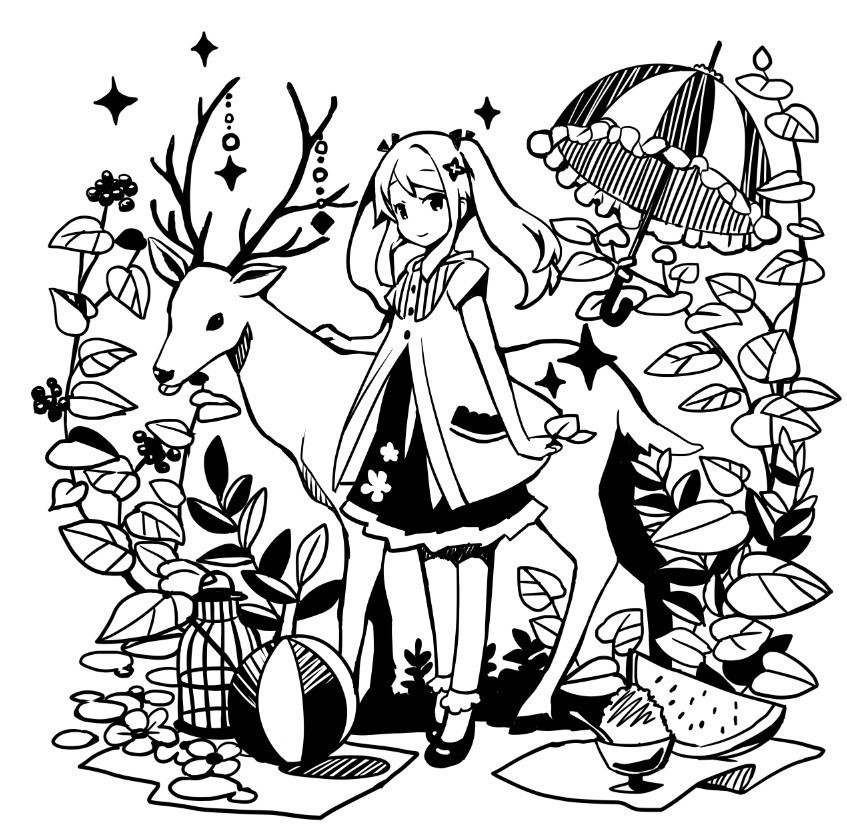 夏鹿エコバッグ