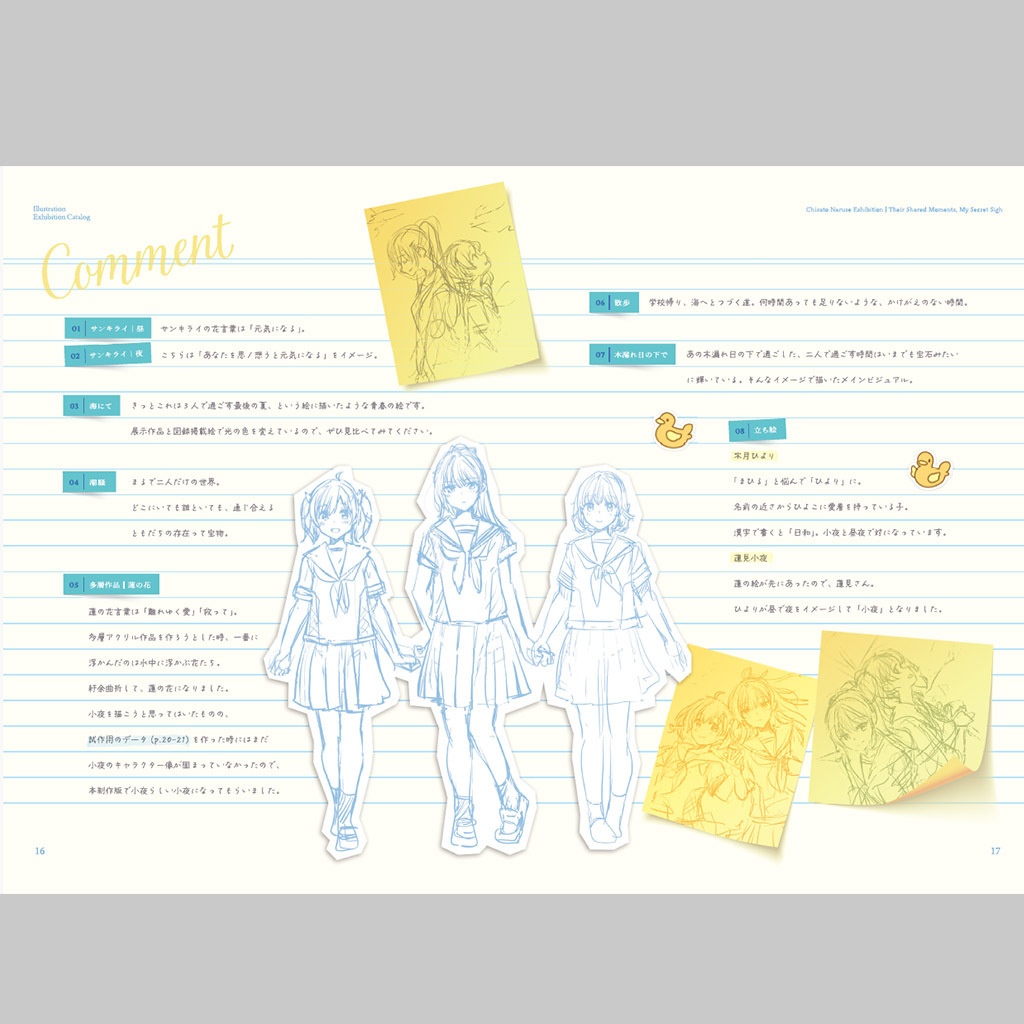 個展「君が、好きだったふたりのこと」図録