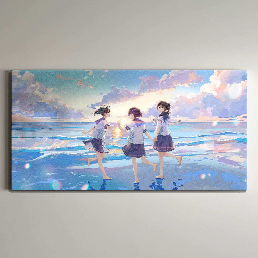 アクリルマウント「海にて」サイン入り