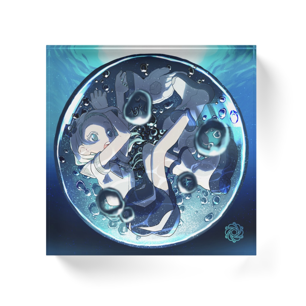 羽渦ミウネル "清楚"アクリルブロック