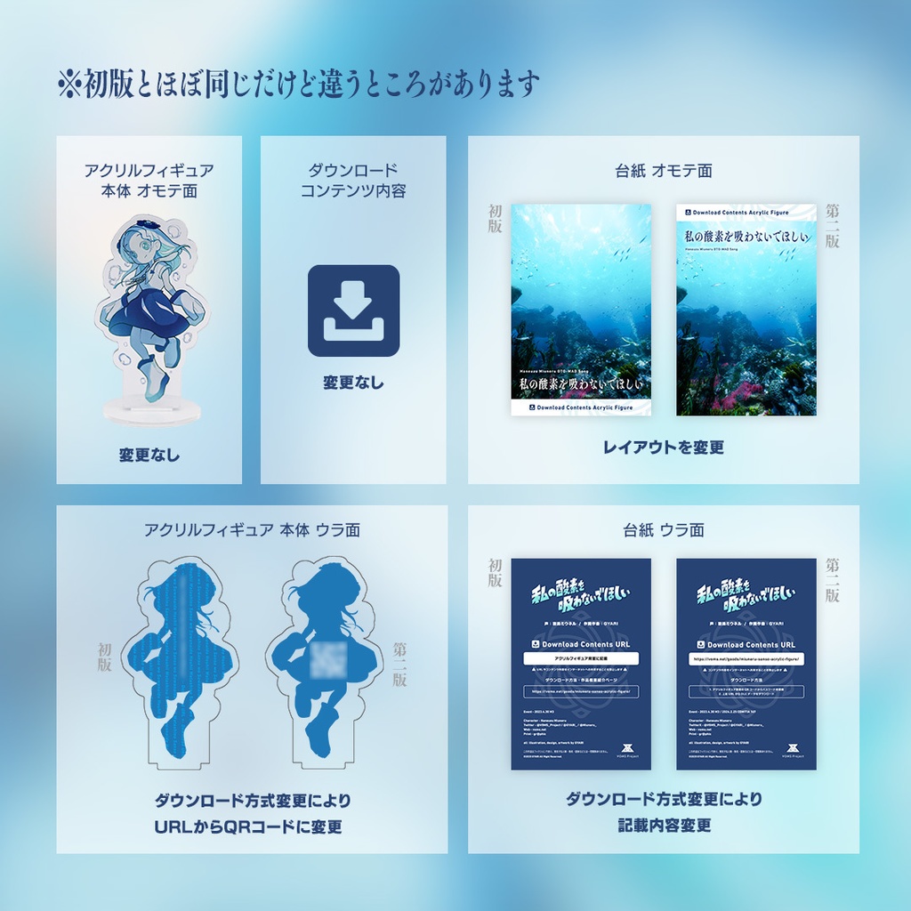 【終了】羽渦ミウネル “私の酸素を吸わないでほしい” DLCアクリルフィギュア