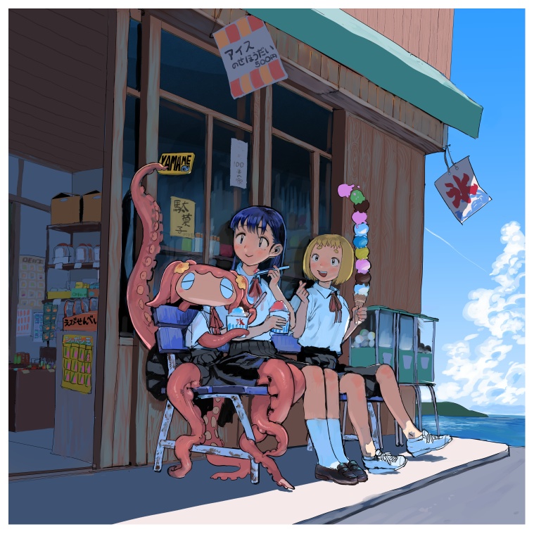 残暑見舞いイラスト