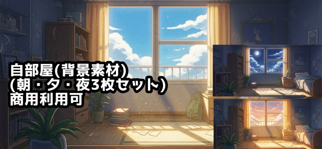 自室のイラスト