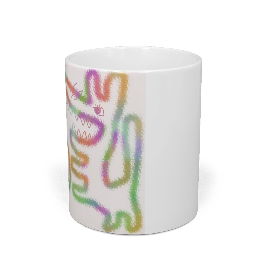 お花と犬マグカップ