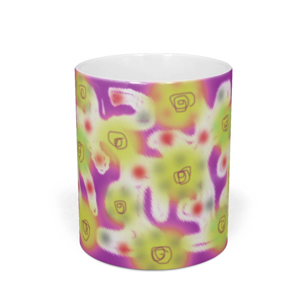 お花と街の灯りマグカップ