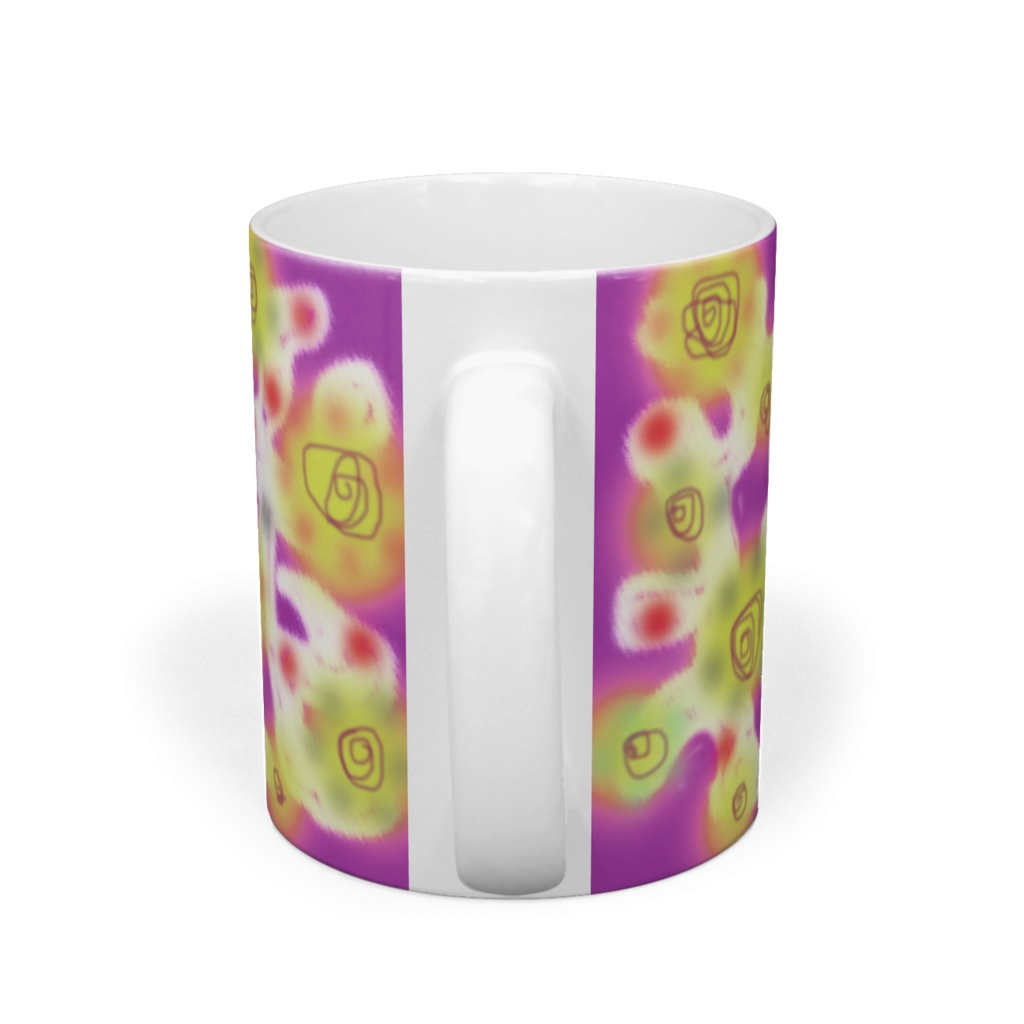 お花と街の灯りマグカップ